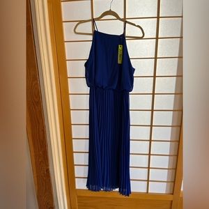 New with tags. Sam Edelman Pleated Skirt Maxi. Size Small. Cobalt Blue.